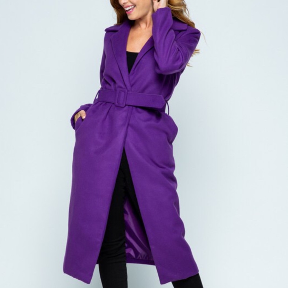 LONG WRAP POCKET COAT
